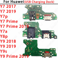 พอร์ตชาร์จ USB, สายเคเบิล Flex พร้อม MIC, สำหรับ Huawei Y7, Y9 Prime 2017, 2018, 2019, Y7a, Y7p, Y8p