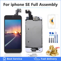 AAAA Quality full set LCD Display For iPhone SE Touch Screen Digitizer Assembly A1723 A1662 A1724 LCD +home button +front camera