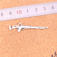 9pcs Sniper Rifle Gun Charms Metal Alloy DIY Necklace Pendant Making Findings Handmade Jewelry 44mm