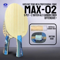 Kayu Bet Tenis Meja Pingpong Yinhe MAX 02 ALC Carbon Outer Fiber Offensive Original