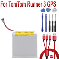 For TomTom Runner 3 GPS Fitness Watch Batteries Battery+USB cable+toolkit