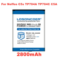 100% Original LOSONCOER 2800mAh NBL-43A2300 Battery For Neffos C5s TP704A TP704C C5A TP703A Battery