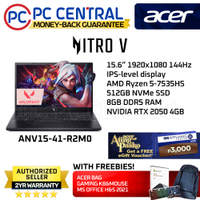 Acer Nitro V (ANV15-41-R2M0) AMD Ryzen 5-7535HS | 8GB DDR5 |   512gb SSD |   NVIDIA RTX 2050 (PC Cen