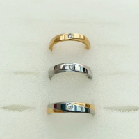 SaC Collection Cincin Titanium Zircon DF103