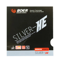 1 PC Table Tennis Rubber Table Tennis Blade Sponge Cover BOER SILVER-HE Ping Pong Accessories Sports Training For Beginner