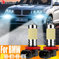 2x H11 H8 Led Fog Lights Headlight Canbus H16 H9 Car Bulb 6000K White Diode Driving Running Lamp 12v 55w For BMW F48 F39 F26 F15