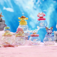 Miniso Mingchuang Youpin Sanrio Ocean Pearls Series Storage Tank Blind Box Ornaments Lovely Desktop Handmade
