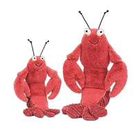 [Fun] New Larry Lobster Plush Toys Soft Animals Shrimp Stuffed Baby Dolls Cute Plush Lobster Toys fo