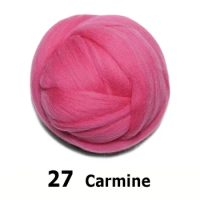 handmade Wool Felt for felting 50g Carmine Perfect in Needle Felt 27#