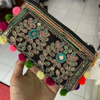 Tas/ dompet pakistan Bunga Wadah/Dompet Koin Dompet Panjang