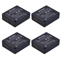 4 x DMW-BLG10, DMWBLG10, BL9E BP-DC15 BPDC15 Battery for Panasonic LUMIX GF3 GF5 GF6 GX7 LX100 GX80, GX85, D-Lux (Type 109)