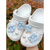 Diy Luxury Flower Charms for Crocs Colorful Flower Shoes Charms for Crocs Cute Shoe Accessories Decoration for Girls Gift