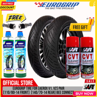 EUROGRIP TIRE BUNDLE for AEROX [110/80-14] [140/70-14] |   High Quality