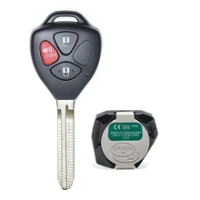 Keyecu MDL B42TA 3 Buttons 433MHz 4D67 Chip Original Board Remote Car Key Fov for Toyota Hilux Vigo Fortuner 4Runner