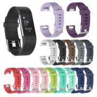 Wristband Wrist Strap Smart Watch Band Strap Soft Watchband Replacement Silicon Smartwatch Band For Fitbit Charge 2 Diamond 3D