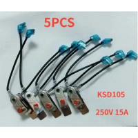 5PCS for Midea Electric Pressure Cooker Pressure Switch KSD105 250V 15A Temperature Controller with Plug Cable