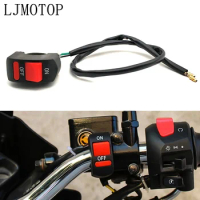 Universal Motorcycle Switches Connector Handlebar Switches ON/OFF Button For Benelli leoncino 500 trk 502 hyosung gt650r Parts
