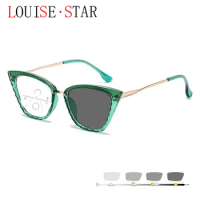 Fashionable Cat Eye TR90 Glasses, Multifocal Reading Glasses, Photochromic Women's Sunglasses, Progressive Reading Glasses