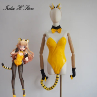 Irelia H Store Custom made size Aisaka Taiga Cosplay Costume Anime TIGER×DRAGON！Toradora! Aisaka Taiga Bunny girl Cosplay Costum