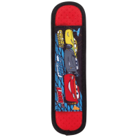 【小禮堂】Disney 迪士尼 閃電麥坤 水壺減壓護套 - 紅黑三台車款(平輸品)