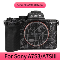 For SONY A7S3/A7SIII Decal Skin vinyl wrap film camera protection Carbon fiber sticker with leather scrub 3M full pack