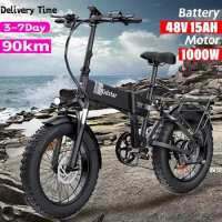 New H20 Electric Bicycle 48V 1000W Fat Tire Electric Bike 20 Inch folding Outdoor Best Mountain Bicycle Snow Ebike Waterproof