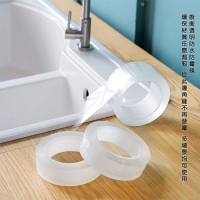 [荷生活]廚房水槽透明防水防霉貼 美縫貼 浴室洗手台擋水條防水條-3公分寛-2入組