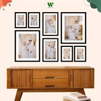 Paket Cetak Foto dan Bingkai Frameless 8 Pcs