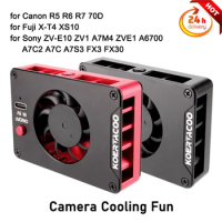 KOERTACOO Camera Cooling Fan For Sony Canon FUJIFILM A7M4 A7C A7S3 ZV1 ZV-E10 XT4 FX30 ZV-E1 FX30 A7M4 R8 R7 R6 XT4 Z30