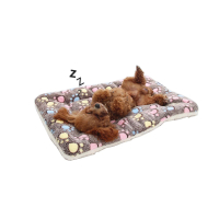 【MY PET】貓狗加厚保暖睡墊 寵物毛毯2件組(大)