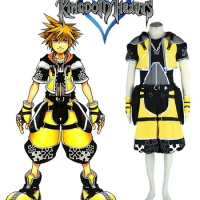 Kingdom Hearts Sora yellow Cosplay Costume Tailor Made