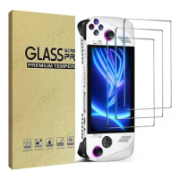 2/3pc Tempered Glass Protective Film for Asus ROG Ally Screen Protector Curved Edge Anti Scratch Handheld Console Game Accessory