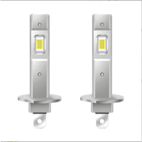 belook หลอดไฟหน้า LED 2 ชิ้น H1 LED Canbus H3 LED ไฟตัดหมอก ไม่มีพัดลม ไร้สาย ขนาดเล็ก ไฟรถยนต์ 12V 