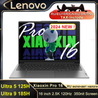 Lenovo Xiaoxin Pro 16 AI 2024 Laptop Intel Ultra 5 125H/9 185H 16G/32GB RAM 1TB SSD 2.5K 120Hz Screen 16-inch Slim Notebook PC
