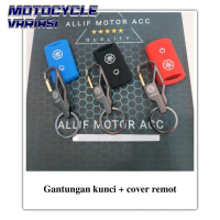 hook Gantungan kunci keyless + cover remot silikon motor NMAX AEROX XMAX FREEGO LEXI