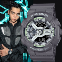 CASIO 卡西歐 G-SHOCK 綠光系列雙顯運動手錶 送禮推薦 GA-110HD-8A
