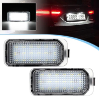 Number Plate Light LED License Lamps for Ford Jaguar XJ XF Fiesta Focus S-MAX Grand C max Mondeo Kuga Galaxy Ecosport Canbus