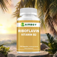 Riboflavin Vitamin B2 - Supports Energy Production, Promotes Cellular and Skin Health, Antioxidant -