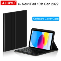 Keyboard Case For New iPad 10 2022 10th Generation Tablet Bluetooth keyboard Cover Shell Funda for iPad 10 9inch 2022 Smart Case