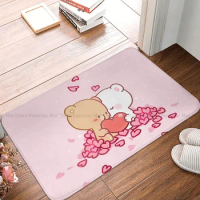 Milk and Mocha Bubu Dudu Non-slip Doormat Funny Living Room Bedroom Mat Prayer Carpet Home Pattern Decor