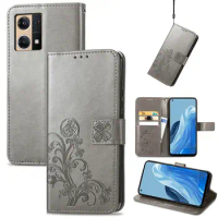 Sculpture Emboss Leather Case for OPPO Reno7 (4G VER. only) 6.43in Cover Flip Card Wallet Book CPH2363 OPPOReno7 Reno 7 (4G)