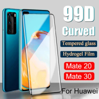 99d full glue curved glass for huawei mate 30pro mate30 30lite mate30pro tempered glass case mate20 light mate20 pro 20lite edge