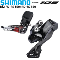 Shimano 105 Di2 R7100 FD R7150 Front Derailleur Braze on 2x12 Speed RD-R7150 Rear Derailleur 1 PCS For Road Bike