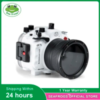 Seafrogs 40m 130ft Underwater Waterproof Housing Case For Sony A7II Support 90mm,16-35mm, 28-70mm lens with Handle