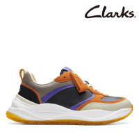 【Clarks】女鞋 Mercur Lite Oak 疊加拼色設計果凍感大底老爹鞋 運動鞋 休閒鞋(CLF74730C)
