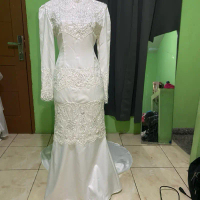 Gaun pengantin malaysia melayu gaun akad gaun walimah wedding dress