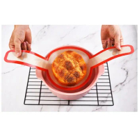 Silicone Baking Mat for Dutch Oven Bread Baking Long Handles Sling Non-stick Kitchen Baking Pastry and Bakery Accessories