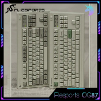 Fl·Esports OG87 Mechanical Keyboard Wireless Bluetooth Keyboard 3-Mode 84/104key Gaming Keyboards Hot-Swap RGB Backlit Keyboards