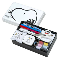 小禮堂 Snoopy 盒裝縫紉工具針線組 (黑白大頭款)