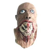 Horrible Melting Face Latex Adult Bloody Zombie Mask Halloween Scary Cosplay Prop Costume